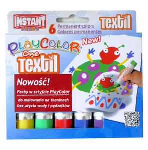 Farby w sztyfcie Playcolor Textil do tkanin 6szt. - 2824971061