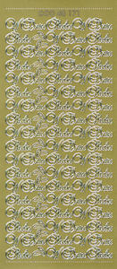 Sticker złoty 48171 - w dniu ślubu x1 - 2824959808