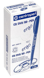 Marker do płyt CD/DVD Centropen 4606 - czerwony - 2860488640
