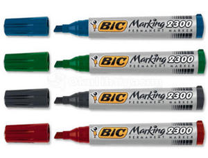 Marker BIC 2300 ścięty - czarny x1 - 2835855789