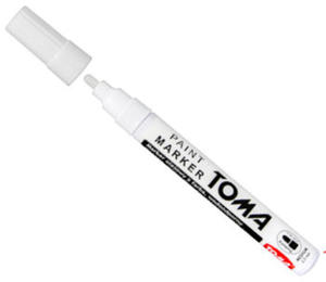 Marker olejowy Toma 2,5mm biały x1 - 2824959827