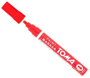 Marker olejowy Toma 2,5mm czerwony x1 - 2824959833