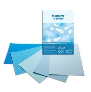 Blok A4 Happy Color Deco Blue 170g 20k x1 - 2860488655