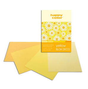 Blok A4 Happy Color Deco Yellow 170g 20k x1 - 2860488675