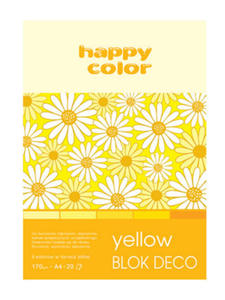 Blok A5 Happy Color Deco Yellow 170g 20k x1 - 2838759322