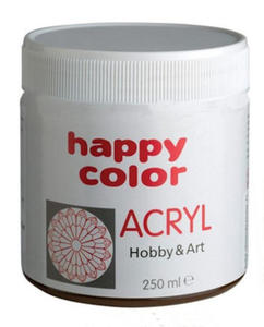 Farba akrylowa Happy Color 250g - brzowa x1