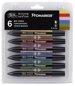 Zestaw Promarker 6szt. Mid Tones x1 - 2856160956