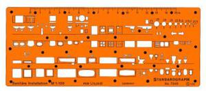Szablon instalacje sanitarne I 1:100 x1 - 2847518079