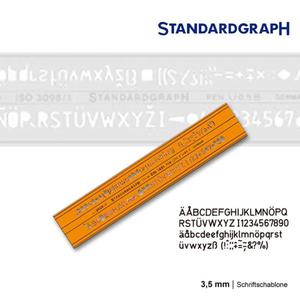 Szablon literowy H-profil prosty 3,5mm x1 - 2847518280
