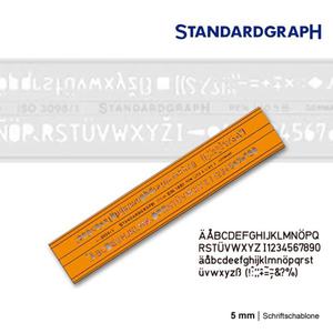 Szablon literowy H-profil prosty 5mm x1 - 2847518281