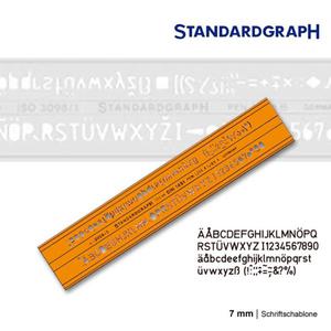 Szablon literowy H-profil prosty 7mm x1 - 2847518283