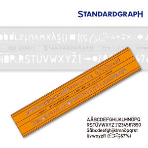 Szablon literowy H-profil prosty 10mm x1 - 2847518284