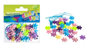 Koraliki plastikowe Craft with Fun kwiatki x40 - 2847518521