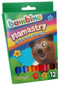 Pisaki flamastry Bambino 12 x1 - 2855493829