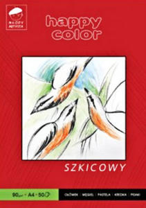 Szkicownik A4 Happy Color Młody artysta 90g 50k x1 - 2860488898