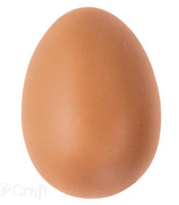 Jaja plastikowe 6cm naturalne x10 - 2860489035