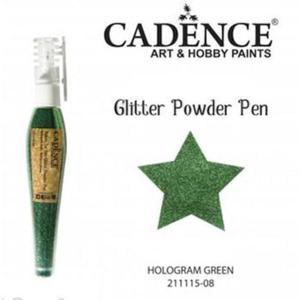 Długopis z brokatem holograficznym - green x1 - 2860489135