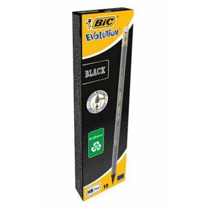 Owek BIC Evolution HB Black z gumk x1 - 2860489403