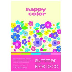 Blok A4 Happy Color Deco Summer170g 20k x1 - 2860489449