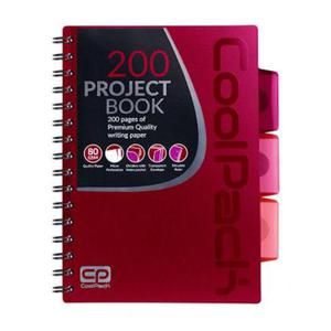 Koonotatnik A5 200k Patio Project Book red x1 - 2860490022