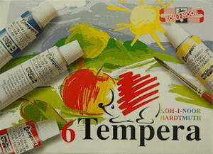 Farby tempery Koh-I-Noor - 6 kolorÃÂ³w x1