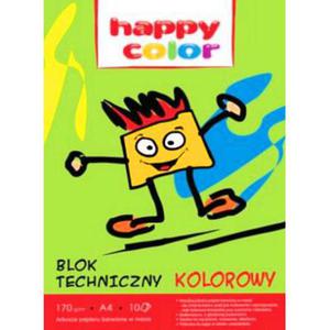 Blok techniczny A3 Happy Color 170g kolor 10k x10 - 2860490360