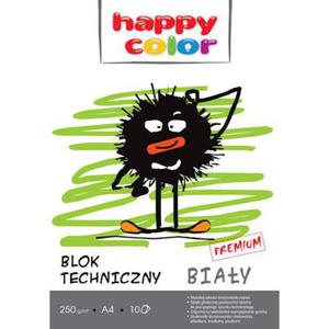 Blok techniczny A3 Happy Color 250g biay 10k x10 - 2860490361