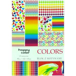 Blok z motywami A4 Happy Color 15ark Colors x1 - 2860490428