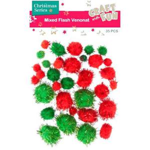 Pompony metalizowane Craft with Fun 35e x1 - 2860490468