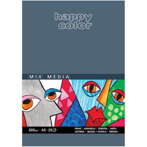 Blok rysunkowy Happy Mix Media A5 200g 25k - 2860490491