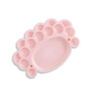 Paleta malarska plastikowa mini pink różowa x1 - 2860490944