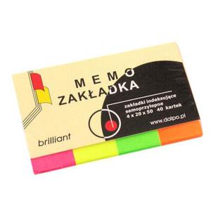 Zakadki indeksowe Memo 4x20x50mm 4e x1 - 2860490984