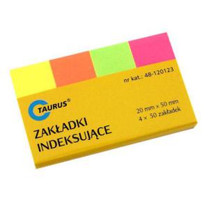 Zakadki indekujce Taurus 20x50mm neonowe x1 - 2860490997