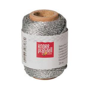 Sznurek metaliczny Knorr Prandell 20mb srebrny x1 - 2860490999