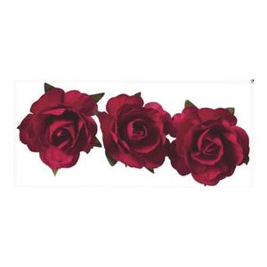 Róże papierowe Heyda 2,5cm czerwone x12 - 2860492006