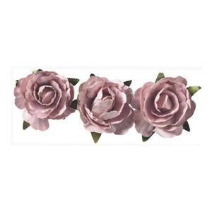 Róże papierowe Heyda 2,5cm ciemno różowe x12 - 2860492007