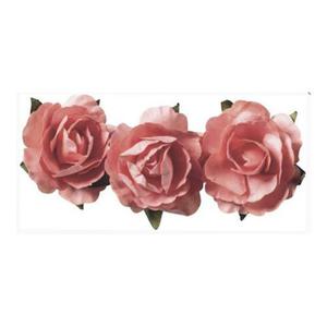 Róże papierowe Heyda 2,5cm herbaciane x12 - 2860492008