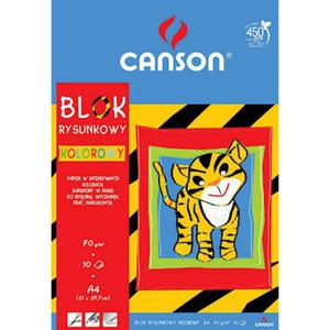 Blok rysunkowy A4 80g Canson kolor 10k x1 - 2860492248