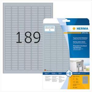 Etykiety Herma foliowe znamionowe 25,4x10mm x4725 - 2860492535