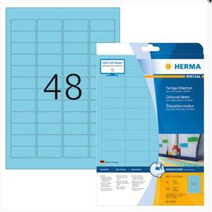 Etykiety Herma kolor 45,7x21,2mm niebieski x960 - 2860492567