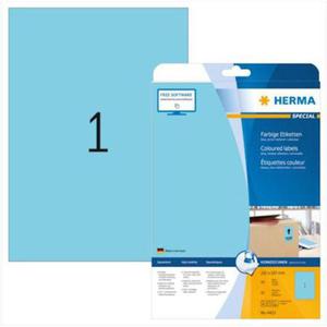 Etykiety Herma kolor 210x297mm niebieski x20 - 2860492582