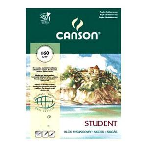 Blok rysunkowy A4 160g Canson Student 50k x1 - 2860487874