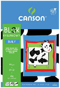 Blok rysunkowy A4 90g Canson biały 20k x1 - 2824958798