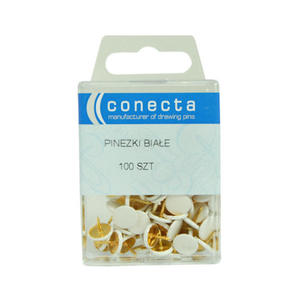 Pinezki Conecta białe x100 - 2824960416