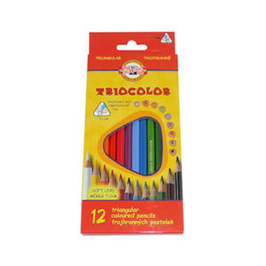 Kredki Koh-I-Noor trjktne Triocolor 12 kol x1 - 2860488172