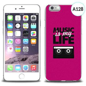 Unikalne etui silikon na telefon z nadrukiem do iPhone 6 - music is my life - 2834655667