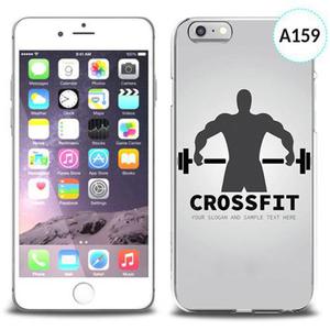 Etui silikonowe z nadrukiem iPhone 6 - crossfit - 2834655680