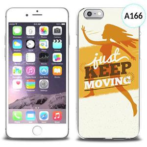 Unikalne etui silikon na telefon z nadrukiem do iPhone 6 - just keep moving - 2834655684