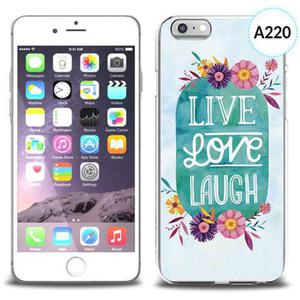 Etui silikonowe z nadrukiem iPhone 6 - live love laugh - 2834655702