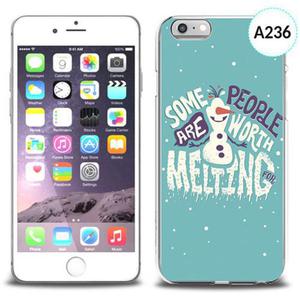 Etui silikonowe z nadrukiem iPhone 6 - olaf some people are worth melting